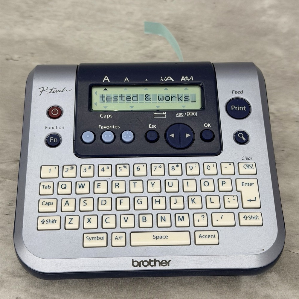 Brother P-Touch PT-1280 Gray Labeler Label Maker Printer Thermal Home and Office